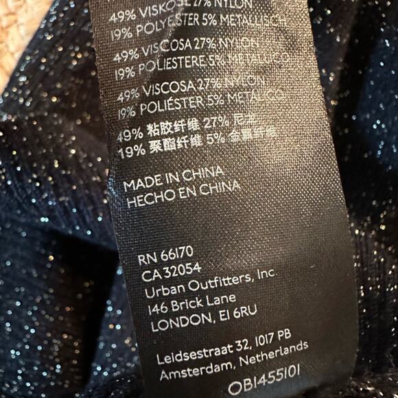 Anthropologie Black Metallic Pullover Sweetheart Sweater Size Medium - Picture 12 of 12